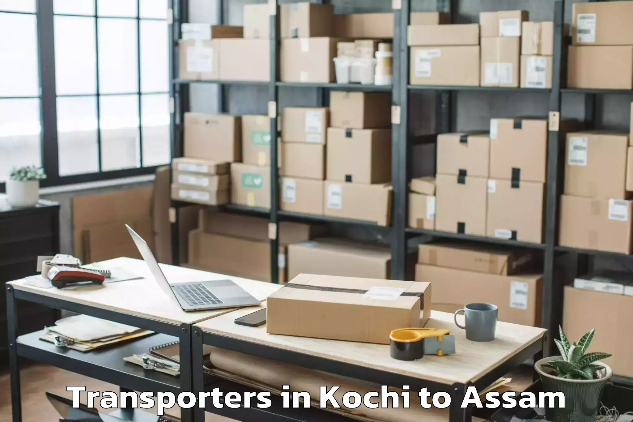 Book Kochi to Moranhat Transporters Online